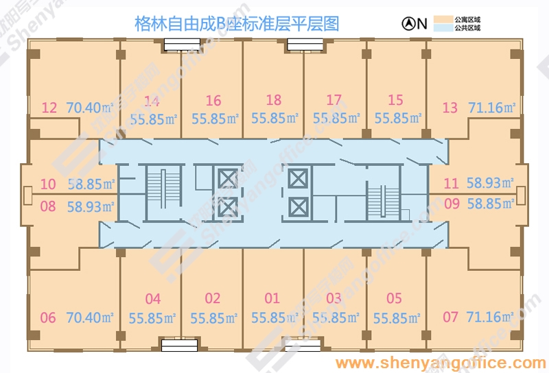 B座平层图