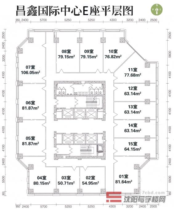 E座平层图