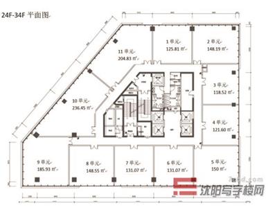 旭辉中心24-34F信息