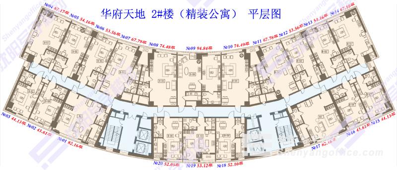 2号楼公寓平层图