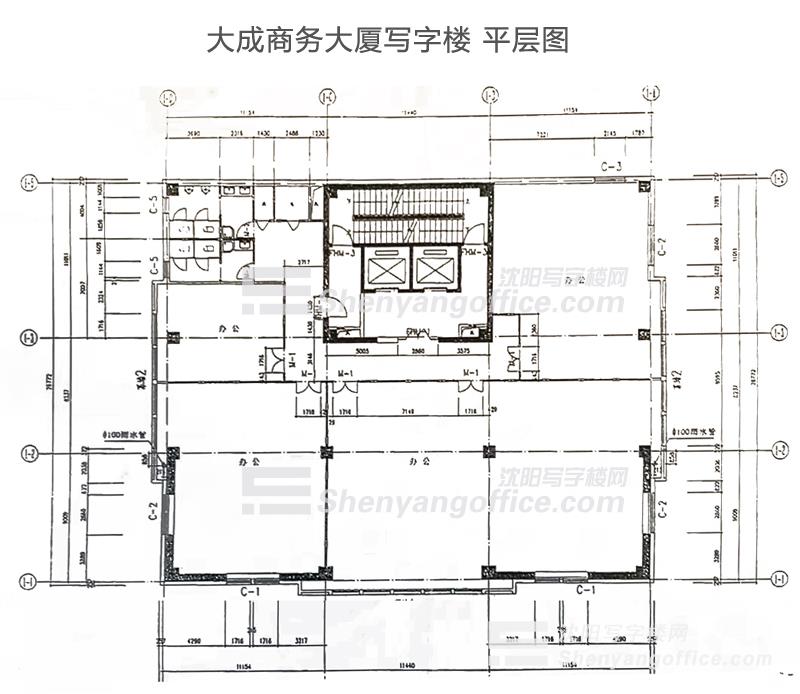 大成商务平层图