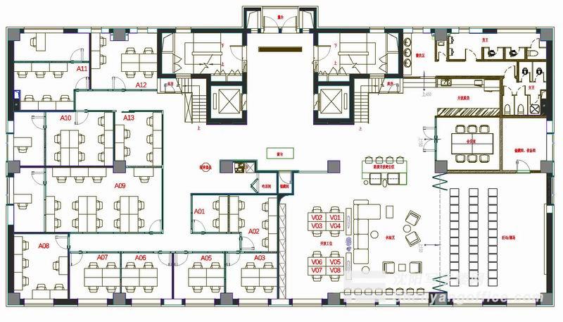 蓝鲸SOHO首层平层图